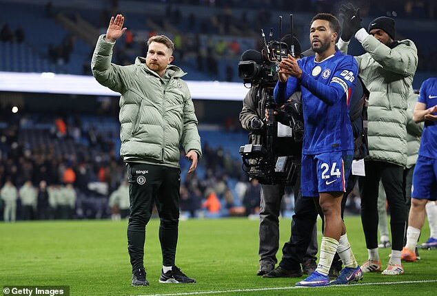 Chelsea's Under-21 coach McFarlane (left) got the better of Pep Guardiola tactically in the Blues' draw with Manchester City