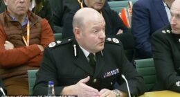 West Midlands Police chief constable Craig Guildford at Home Affairs Committee on January 6