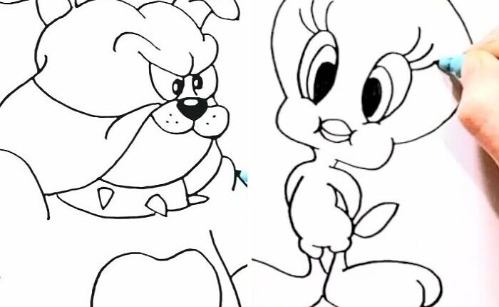 I Show People How To Draw Famous Cartoon Characters Step-By-Step