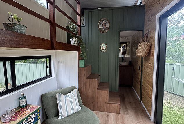 NSW woman Eva Bantin, 50, now lives in a tiny home in the backyard of her ex-husband's house