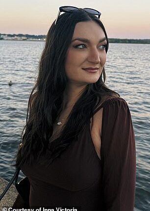 Inna Victoria, 29, from Bulgaria, is seen before she got a nose job