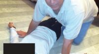 Disturbing new images released as part of last night's Epstein files appear to show Andrew Mountbatten Windsor crouching on all fours over a female lying on the floor
