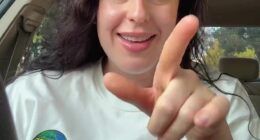 American woman Jasmine Parniani animatedly recounted the story about the time she matched with a man who had a recent vow renewal registry