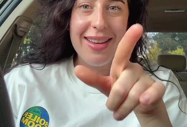 American woman Jasmine Parniani animatedly recounted the story about the time she matched with a man who had a recent vow renewal registry