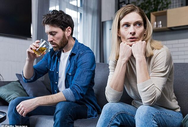 Marian Trevlin says even her two sons are shocked that she is finally leaving her husband now (picture posed by models)