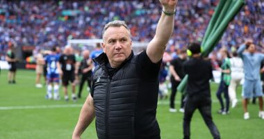 Micky Mellon led Oldham back into the Football League with a 3-2 win against Southend United in last year's play-off final