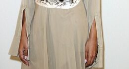 Sabrina Elba (left) was front and centre on Wednesday afternoon as she attended Elie Saab's latest catwalk show in Paris