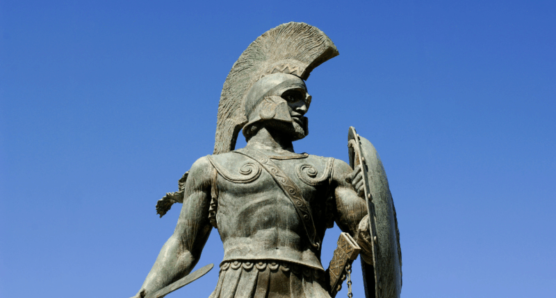 Spartan statue