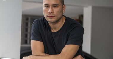 Ivan Colmenares Garcia, 35, (pictured) was forcibly stripped, bound, blindfolded and jailed under Nicolas Maduro's brutal regime