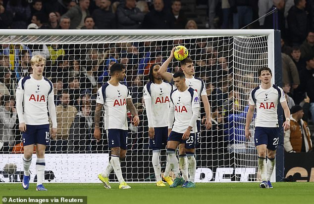This year Tottenham have been unable to beat any of Burnley, West Ham, Bournemouth, Sunderland or Brentford