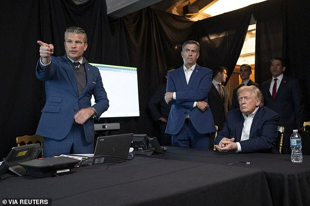 President Trump, CIA Director John Ratcliffe and US Secretary of Defense Pete Hegseth all watch the Maduro mission unfold from a temporary situation room created at Mar-a-Lago in Palm Beach in the early hours of Saturday