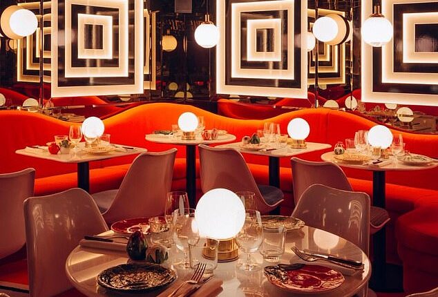 Big Mamma's big style...but does the chain of French-owned Italian restaurants that have been springing up around the UK since 2019 cut the mustard when it comes to tasty food? (Pictured: Ave Mario in Covent Garden, one of Big Mamma's London restaurants)