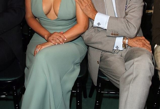 Iconic Italian fashion designer Valentino ​Garavani died aged ​of ‍93 ​'surrounded by his loved ones' at his home in Rome on Monday (pictured with Kim Kardashian in 2014)