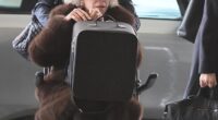 Jane Fondawas seen being pushed along in a wheelchair as she arrived at LAX this week to catch a plane out of Los Angeles