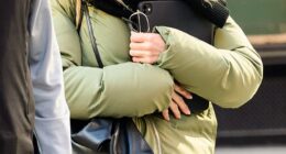 Jennifer Aniston was seen all bundled up for the winter weather while in New York City on Thursday. The 56-year-old Morning Show actress wore a pale green down jacket with a hoodie zipped all the way up