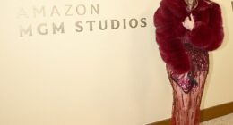 Jennifer Lopez looked every bit the showgirl as she arrived at the Vanity Fair and Amazon MGK Studios pre-Golden Globes bash in Los Angeles on Saturday night