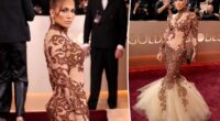 Jennifer Lopez serves serious curves in sheer mermaid gown on Golden Globes 2026 red carpet