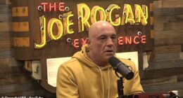 Joe Rogan has confessed he refused to pay the entry fee to have his podcast submitted for a Golden Globes nomination this year; pictured on a different episode of his podcast