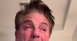 John Barrowman broke down in tears in an emotional video on Monday, as he cradled the body of his dog and announced the Jack Russell had passed away