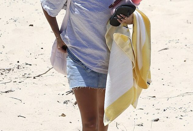 Tahnee Sims (pictured) has been slowly rebuilding her life after the tragic loss of her boyfriend, singer Johnny Ruffo, two years ago. On Saturday, the White Fox Boutique product developer stepped out for a relaxing, solo trip to Sydney's Maroubra beach