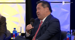 James Ho speaking at a lecture.