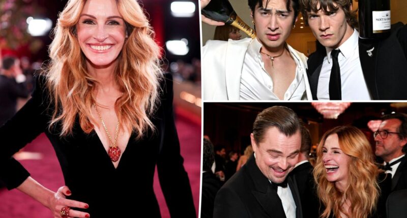 Julia Roberts, 'Heated Rivalry' stars party at CAA Globes bash