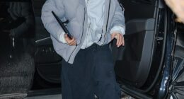 Justin Bieber, 31, appeared to get a parking citation in the luxe Colorado ski town on Saturday