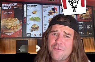 Russell Stuart, known as Russ Eats, broke the news on social media after spotting the never-before-seen breakfast menu items at Sydney Airport