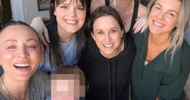 Kaley Cuoco's friends have seemingly poked fun at Ashley Tisdale's 'toxic mom group' drama as they post about the importance of supporting their own 'ride or die' squad