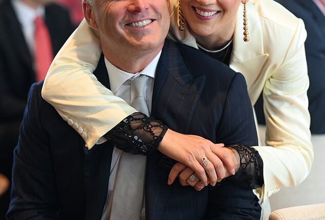 Karl Stefanovic and his wife Jasmine's home renovations are finally taking shape after years of planning and construction. Pictured together at the Melbourne Cup in November 2025