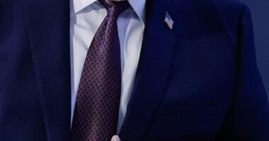 Donald Trump donned a brand new bruise on his left hand at the Board of Peace signing ceremony in Davos on January 22, 2026