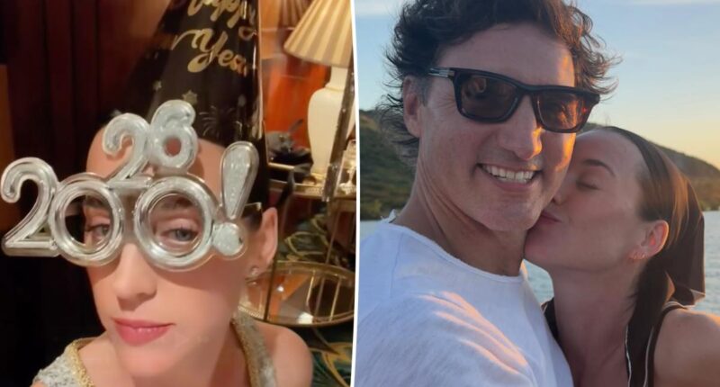 Katy Perry plants a kiss on Justin Trudeau as she shares glimpse of their first 'holidaze' together