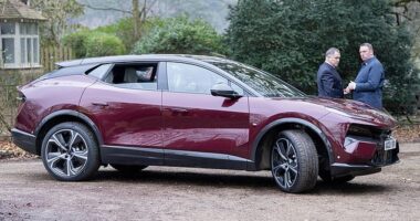 King Charles and Queen Camilla have today been seen for the first time in their new electric £160,000 Lotus Eletre sports car