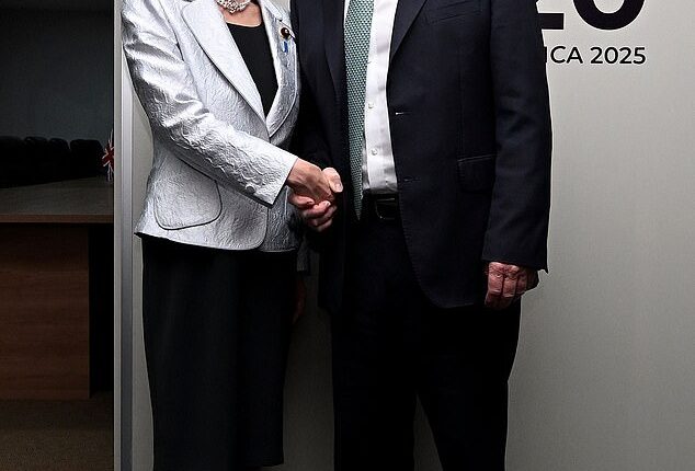 Keir Starmer is set to meet with his Japanese counterpart Sanae Takaichi today in Tokyo. Pictured: Starmer and Takaichi during a bilateral meeting at the G20 summit in Johannesburg, South Africa. Picture date: Saturday November 22, 2025
