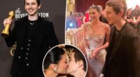 Kylie Jenner and Timothée Chalamet lock lips as actor gets Golden Globe engraved