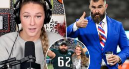 Kylie Kelce drools over husband Jason Kelce’s suits