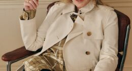 The Burberry Spring 2026 Wardrobe modelled by Patsy Kensit, Liam Gallagher's ex wife