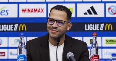Liam Rosenior says his farewell at a Strasbourg press conference on Tuesday - before being announced as the new Chelsea head coach