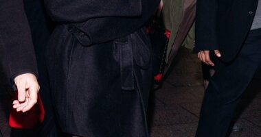Lily Allen was seen leaving a Paris Fashion Week event with her new love interest Jonah Freud on Tuesday after the pair enjoyed a romantic trip to Italy