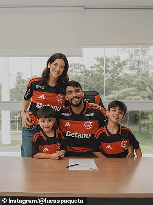 Lucas Paqueta shared touching tribute to his lifelong love of Flamengo as he shared photos from his return to the club