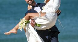 The 2026 season of Married At First Sight will be the most volatile, controversial and tightly controlled instalment in the franchise's history. (Pictured: Gia Fleur and Scott McCristal)