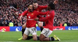 Manchester United triumphed 2-0 over Man City in their first match under Michael Carrick