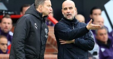 Pep Guardiola and his assistant Pep Lijnders looked exasperated on the touchline