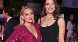 Mandy Moore and 'toxic' mom group friends support Hilary Duff at LA show
