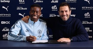 Marc Guehi has completed his £20million move from Crystal Palace to Manchester City