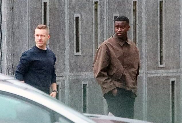 Marc Guehi's private jet was initially forced to abort its landing at Manchester Airport and had to loop over the city centre as he prepares for his Manchester City medical today