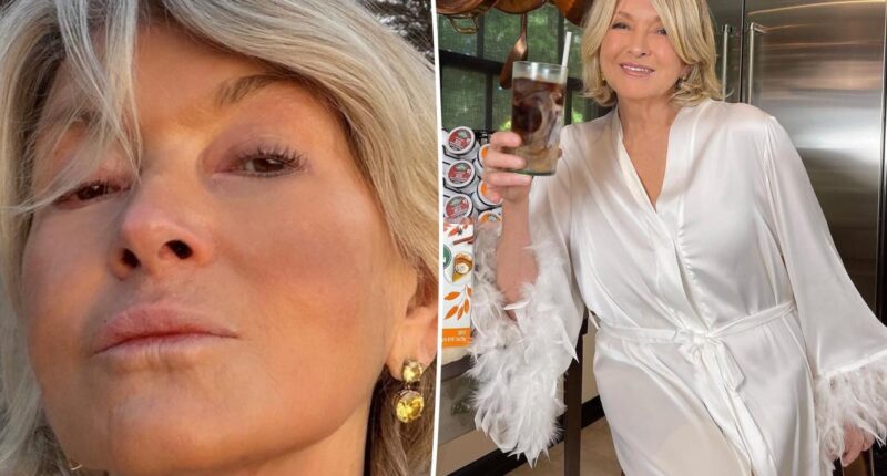 Martha Stewart, 84, ditches makeup and slips into sexy lingerie for morning glow-up
