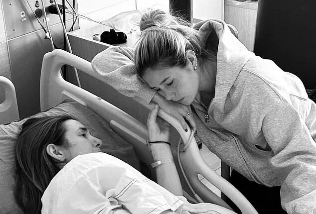 Kyra Cooney-Cross (right) revealed earlier this month on Instagram her mother Jess has been diagnosed with a 'rare and aggressive' form of bile duct cancer