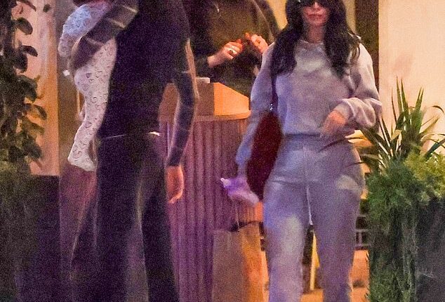 Megan Fox and Machine Gun Kelly stepped out for dinner with their baby daughter Saga on Saturday