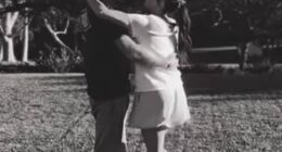 Meghan Markle can be seen dancing with her husband Prince Harry in a video filmed by their daughter Princess Lilibet